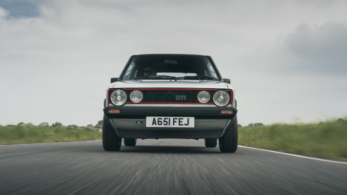 Volkswagen Golf I GTI 3-door UK Version 1976. Desktop wallpaper