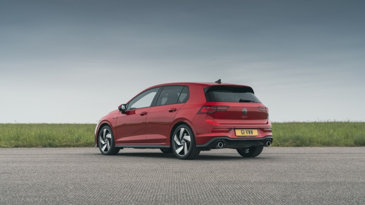 Volkswagen Golf VIII GTI 3-door UK Version 2021. Desktop wallpaper