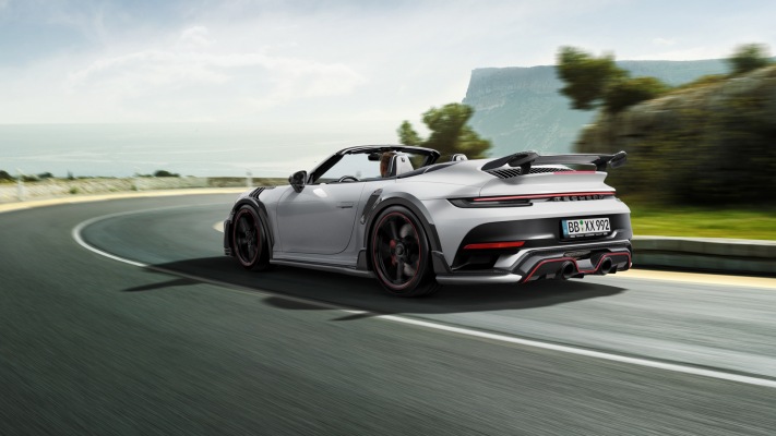 Porsche 911 Turbo Cabriolet TechArt GTstreet R 2021. Desktop wallpaper