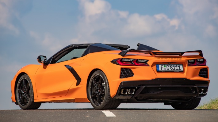 Chevrolet Corvette Stingray Convertible EU Version 2021. Desktop wallpaper