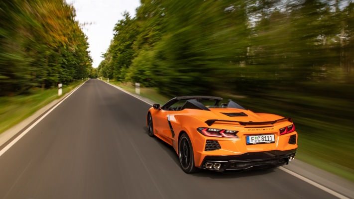 Chevrolet Corvette Stingray Convertible EU Version 2021. Desktop wallpaper