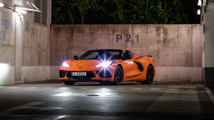 Chevrolet Corvette Stingray Convertible EU Version 2021. Desktop wallpaper