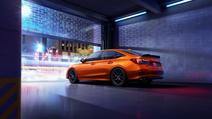 Honda Civic Si Sedan USA Version 2022. Desktop wallpaper