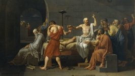 Desktop wallpaper. Jacques-Louis David - The Death of Socrates