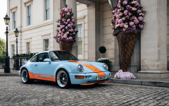 Desktop image. Porsche 911 Gulf Signature Edition Everrati 2021. ID:152354