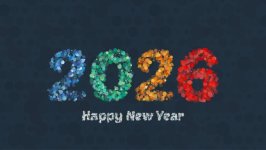 Desktop wallpaper. New Year 2026