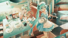 Desktop wallpaper. Hatsune Miku & Gumi