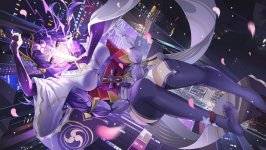 Desktop wallpaper. Raiden Shogun