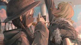 Desktop wallpaper. Shoujo Shuumatsu Ryokou