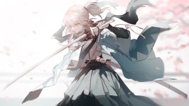 Desktop wallpaper. Sakura Saber