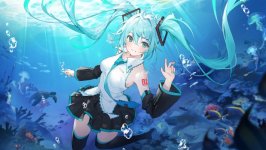 Desktop wallpaper. Hatsune Miku