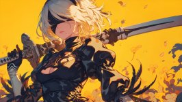 Desktop wallpaper. 2B