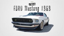 Desktop wallpaper. Ford Mustang 1969