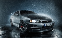 Desktop wallpaper. Skyline GT-R R34