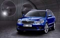 Desktop wallpaper. Skoda Octavia Facelift RS 2010. ID:18084