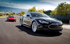 Desktop wallpaper. Tesla Model S Alpha Protatype 2012. ID:17343