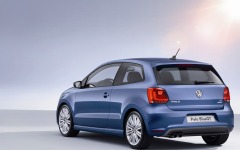 Desktop wallpaper. Volkswagen Polo Blue GT 2013. ID:60992