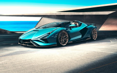 Desktop image. Lamborghini Sian Roadster 2020. ID: 131161