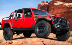 Desktop wallpaper. Jeep Red Bare Gladiator Rubicon 2021. ID:138957
